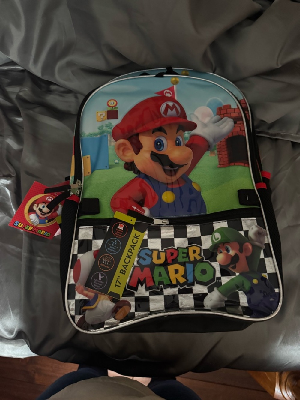Super Mario Kids Backpack - Red & Green